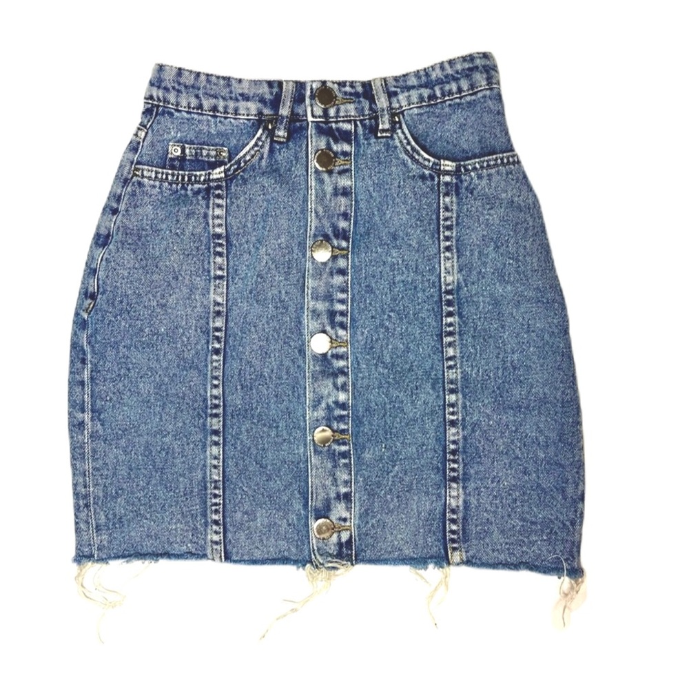 H&M Light Wash Denim Skirt